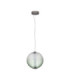 Aora Globe Pendant Ceiling Light Brushed Grey Green Triac Dimmable LED 20W 1100lm 3000K-1