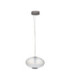 Aora Globe Pendant Ceiling Light Brushed Grey Opal Triac Dimmable LED 12W 660lm 3000K-1