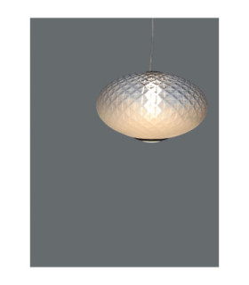 Aora Globe Pendant Ceiling Light Brushed Grey Opal Triac Dimmable LED 12W 660lm 3000K-2