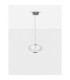 Aora Globe Pendant Ceiling Light Brushed Grey Opal Triac Dimmable LED 12W 660lm 3000K-3