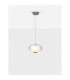 Aora Globe Pendant Ceiling Light Brushed Grey Opal Triac Dimmable LED 12W 660lm 3000K-4