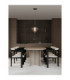 Aora Globe Pendant Ceiling Light Brushed Grey Dark Brown Triac Dimmable LED 12W 660lm 3000K-2