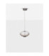 Aora Globe Pendant Ceiling Light Brushed Grey Dark Brown Triac Dimmable LED 12W 660lm 3000K-3