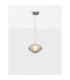 Aora Globe Pendant Ceiling Light Brushed Grey Dark Brown Triac Dimmable LED 12W 660lm 3000K-4