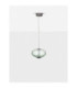 Aora Globe Pendant Ceiling Light Brushed Grey Green Triac Dimmable LED 12W 660lm 3000K-3