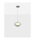 Aora Globe Pendant Ceiling Light Brushed Grey Green Triac Dimmable LED 12W 660lm 3000K-4