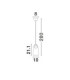 Dione Slim Pendant Ceiling Light Sandy Black Smokey LED 5W 205lm 3000K-6