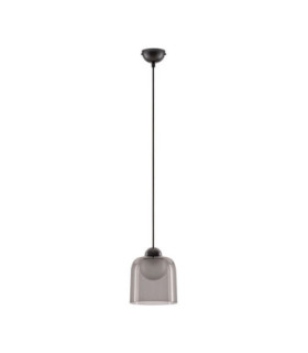 Dione Dome Pendant Ceiling Light Sandy Black Smokey LED 5W 205lm 3000K-1