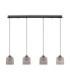 Dione Bar Pendant Ceiling Light Sandy Black Smokey LED 20W 800lm 3000K-1
