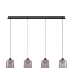 Dione Bar Pendant Ceiling Light Sandy Black Smokey LED 20W 800lm 3000K-1