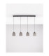 Dione Bar Pendant Ceiling Light Sandy Black Smokey LED 20W 800lm 3000K-3
