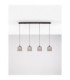 Dione Bar Pendant Ceiling Light Sandy Black Smokey LED 20W 800lm 3000K-4