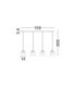 Dione Bar Pendant Ceiling Light Sandy Black Smokey LED 20W 800lm 3000K-6
