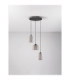 Dione Cluster Pendant Ceiling Light Sandy Black Smokey LED 15W 600lm 3000K-3