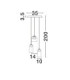 Dione Cluster Pendant Ceiling Light Sandy Black Smokey LED 15W 600lm 3000K-6
