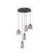 Dione Cluster Pendant Ceiling Light Sandy Black Smokey LED 25W 1010lm 3000K-1
