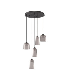 Dione Cluster Pendant Ceiling Light Sandy Black Smokey LED 25W 1010lm 3000K-1