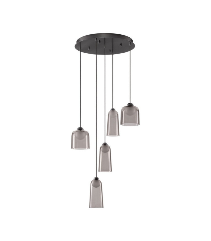 Dione Cluster Pendant Ceiling Light Sandy Black Smokey LED 25W 1010lm 3000K-1