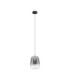 Oblo Slim Pendant Ceiling Light Smokey Grey Matt Black LED 3W 120lm 3000K-1