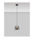 Oblo Slim Pendant Ceiling Light Smokey Grey Matt Black LED 3W 120lm 3000K-4