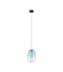 Oblo Slim Pendant Ceiling Light  Blue Matt Black LED 3W 140lm 3000K-1