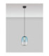 Oblo Slim Pendant Ceiling Light  Blue Matt Black LED 3W 140lm 3000K-4