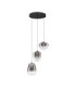 Oblo Cluster Pendant Ceiling Light Smokey Grey Matt Black LED 10W 600lm 3000K-1