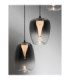 Oblo Cluster Pendant Ceiling Light Smokey Grey Matt Black LED 10W 600lm 3000K-5