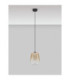 Oblo Slim Pendant Ceiling Light Amber Matt Black LED 3W 195lm 3000K-3