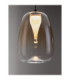 Oblo Slim Pendant Ceiling Light Amber Matt Black LED 3W 195lm 3000K-5