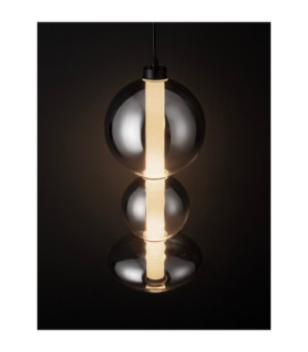 Bally Integrated LED Pendant Ceiling Light Matt Black Smokey Grey Triac Dimmable LED 20W 1400lm 3000K-2