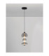 Bally Integrated LED Pendant Ceiling Light Matt Black Smokey Grey Triac Dimmable LED 20W 1400lm 3000K-4