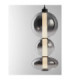 Bally Integrated LED Pendant Ceiling Light Matt Black Smokey Grey Triac Dimmable LED 20W 1400lm 3000K-5
