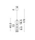 Bally Integrated LED Pendant Ceiling Light Matt Black Smokey Grey Triac Dimmable LED 20W 1400lm 3000K-7