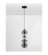 Bally Integrated LED Pendant Ceiling Light Matt Black Smokey Grey Triac Dimmable LED 36W 2520lm 3000K-3