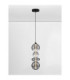 Bally Integrated LED Pendant Ceiling Light Matt Black Smokey Grey Triac Dimmable LED 36W 2520lm 3000K-4