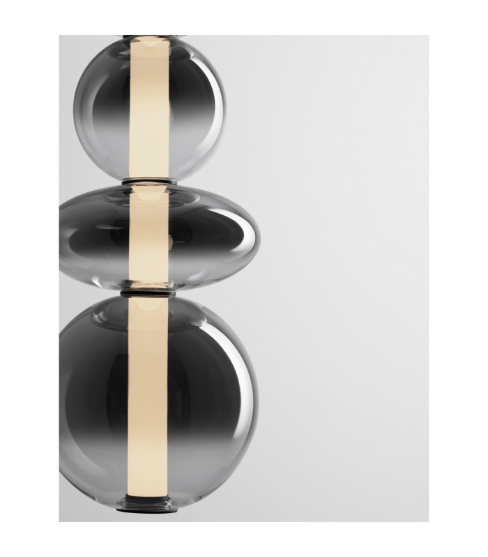 Bally Integrated LED Pendant Ceiling Light Matt Black Smokey Grey Triac Dimmable LED 36W 2520lm 3000K-7