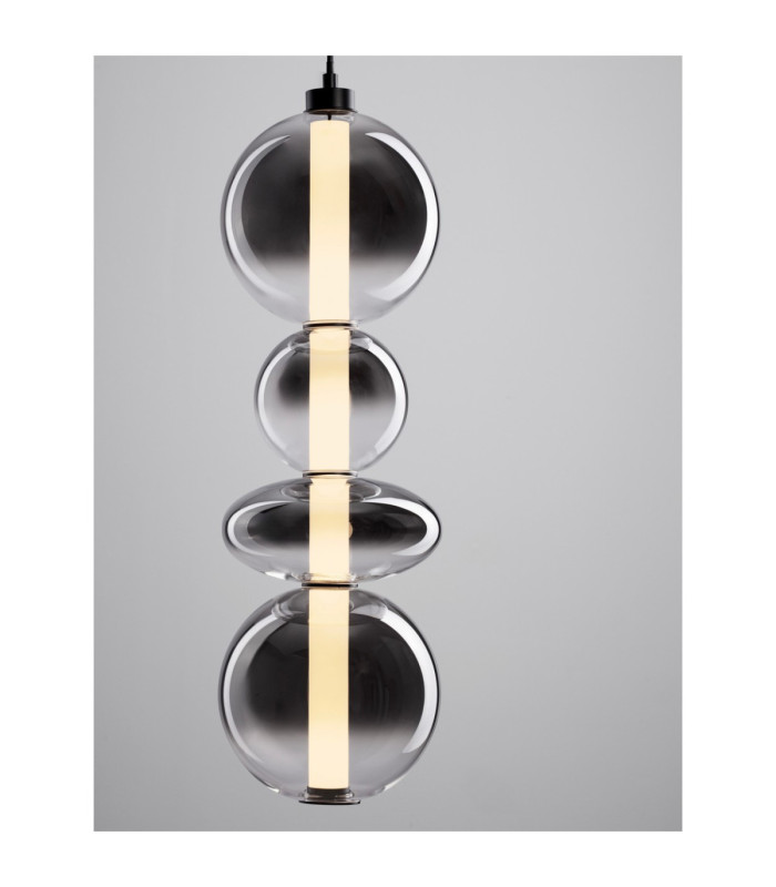Bally Integrated LED Pendant Ceiling Light Matt Black Smokey Grey Triac Dimmable LED 36W 2520lm 3000K-8