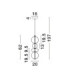 Bally Integrated LED Pendant Ceiling Light Matt Black Smokey Grey Triac Dimmable LED 36W 2520lm 3000K-9