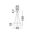 Silenzio Cluster Pendant Ceiling Light Brushed Nickel Clear Opal Smokey Purple Triac Dimmable LED 41W 2093lm 3000K-7