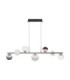 Silenzio Bar Pendant Ceiling Light Brushed Nickel Clear Opal Smokey Purple Triac Dimmable LED 40W 2615lm 3000K-1
