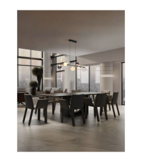 Silenzio Bar Pendant Ceiling Light Brushed Nickel Clear Opal Smokey Purple Triac Dimmable LED 40W 2615lm 3000K-2