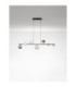 Silenzio Bar Pendant Ceiling Light Brushed Nickel Clear Opal Smokey Purple Triac Dimmable LED 40W 2615lm 3000K-3