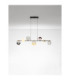 Silenzio Bar Pendant Ceiling Light Brushed Nickel Clear Opal Smokey Purple Triac Dimmable LED 40W 2615lm 3000K-4