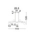 Silenzio Bar Pendant Ceiling Light Brushed Nickel Clear Opal Smokey Purple Triac Dimmable LED 40W 2615lm 3000K-7