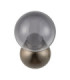 Silenzio Globe Wall Lights Brushed Nickel Smokey LED 6W 265lm 3000K-1