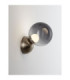 Silenzio Globe Wall Lights Brushed Nickel Smokey LED 6W 265lm 3000K-5
