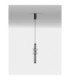Ulon Slim Pendant Ceiling Light Smokey Grey Matt Black Triac Dimmable LED 15W 825lm 3000K-3