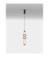 Ulon Slim Pendant Ceiling Light Smokey Grey Matt Black Triac Dimmable LED 15W 825lm 3000K-4