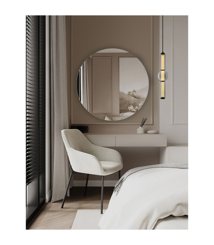 Ulon II Slim Pendant Ceiling Light Smokey Grey Matt Black Triac Dimmable LED 15W 825lm 3000K-2